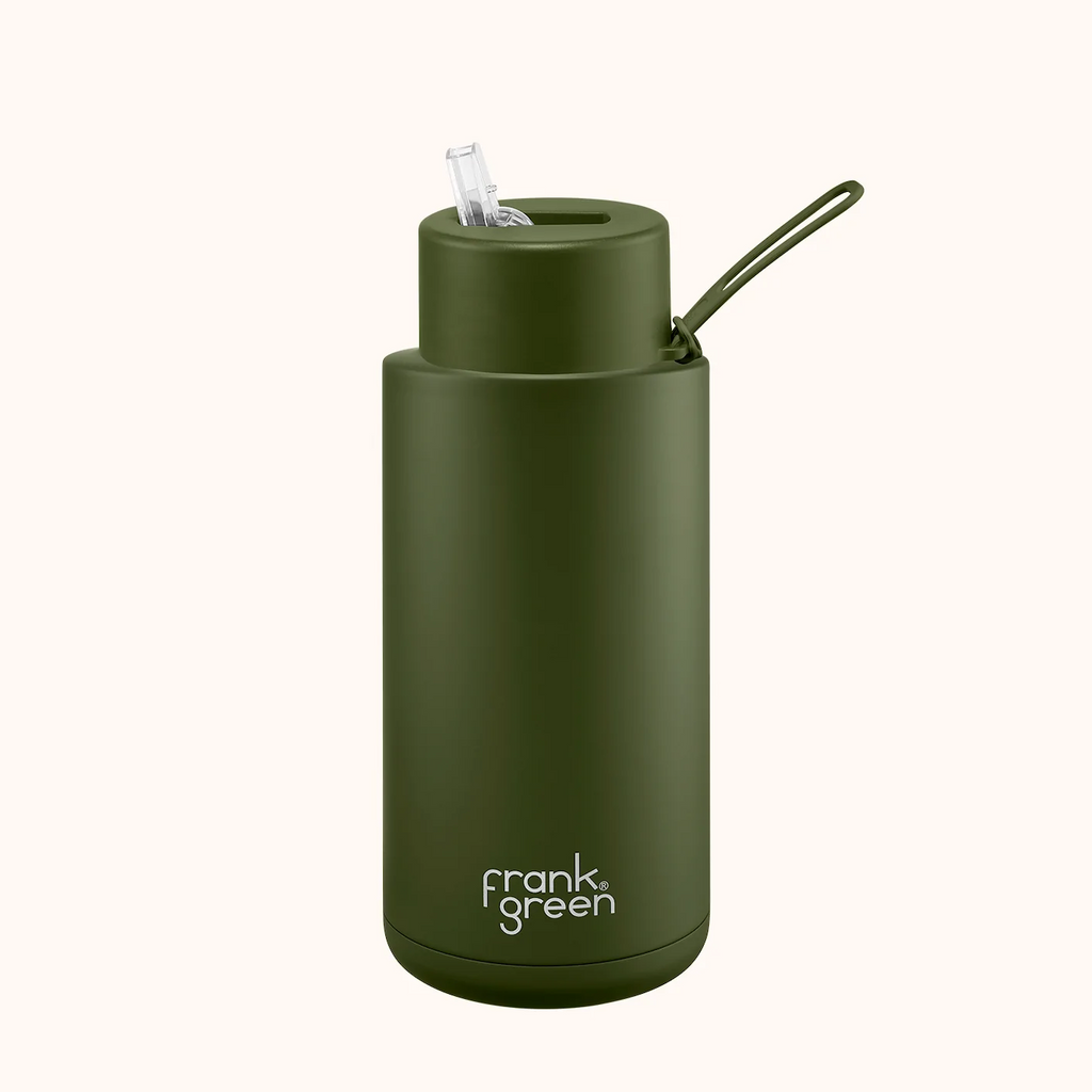 Ceramic Reusable Bottle - Khaki 34oz
