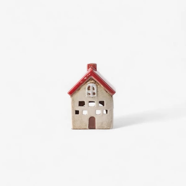 Alsace Tea Light Villa Red White