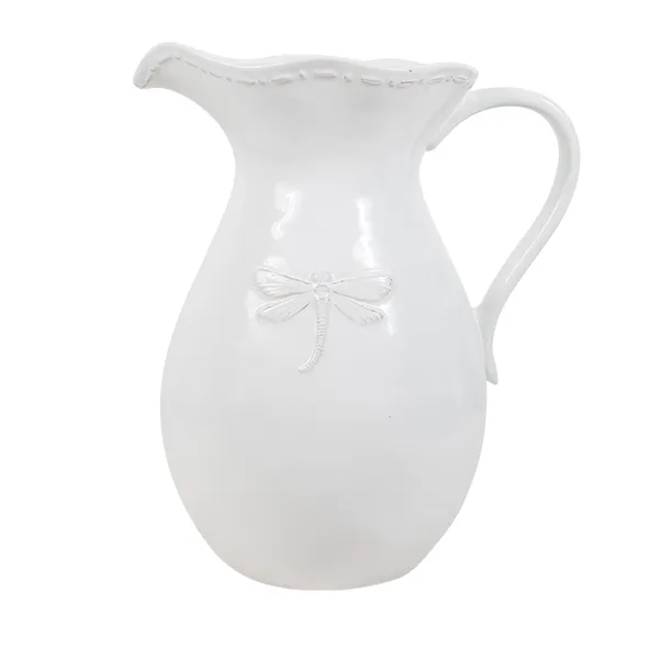 Dragonfly Stoneware Pitcher - Large