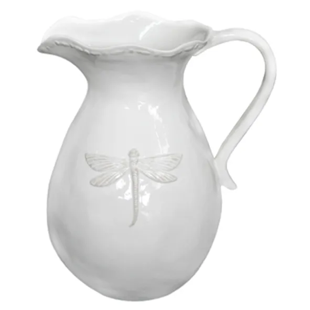Dragonfly Stoneware Pitcher - Small