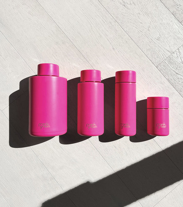 Ceramic Reusable Cup - Neon Pink 10oz