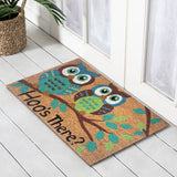 Doormat Coir Backed - Hoo's There 45x75cm