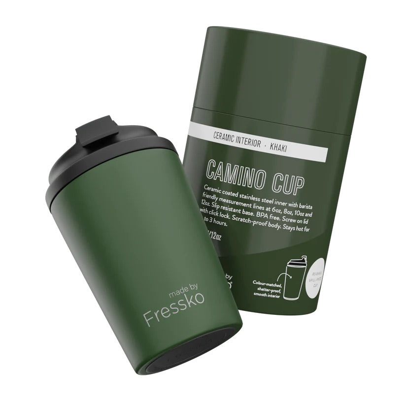 Ceramic Camino Cup 12oz - Khaki