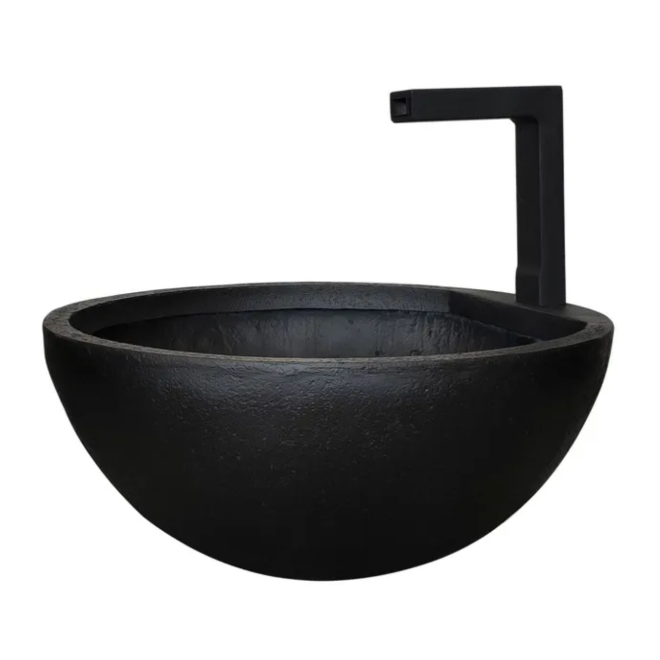Patio Pond With Spout - Black Medium