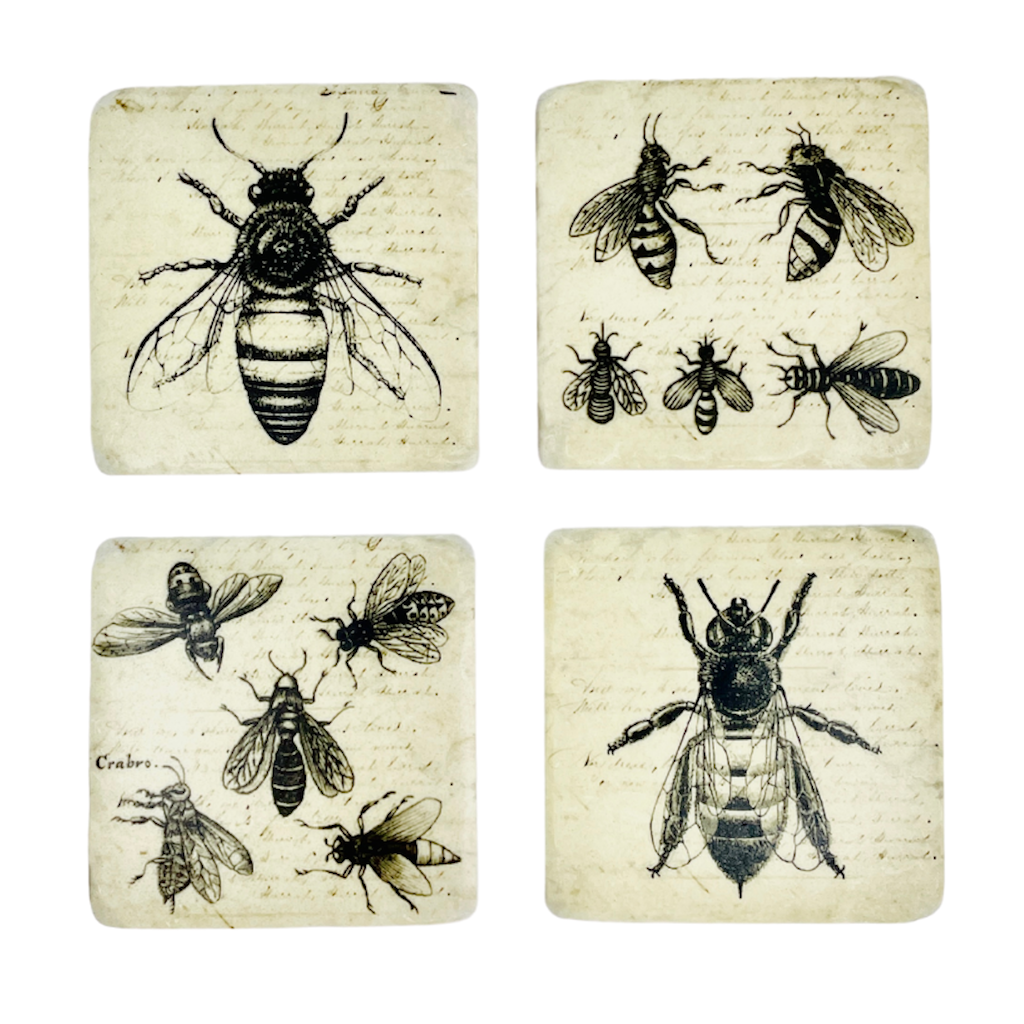 Coasters S/4 - Bee