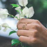 Knots Of Freedom Ring - Gold