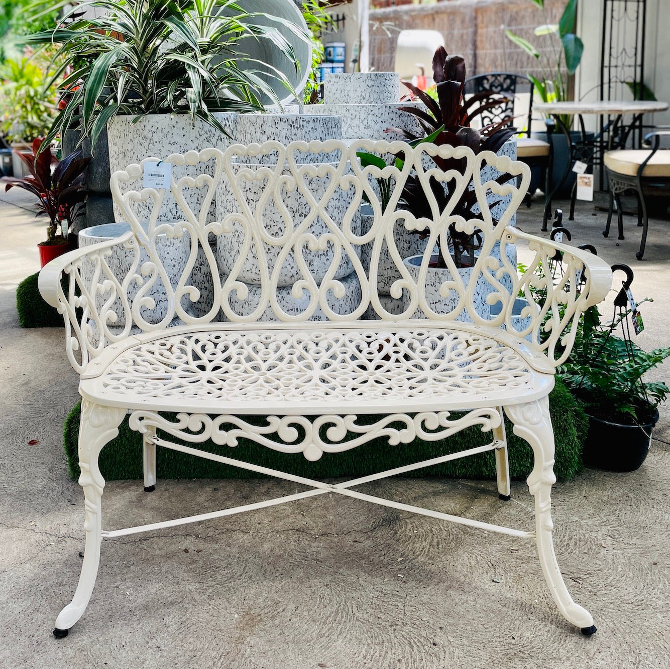 Scroll Lovers Seat Double - Primrose