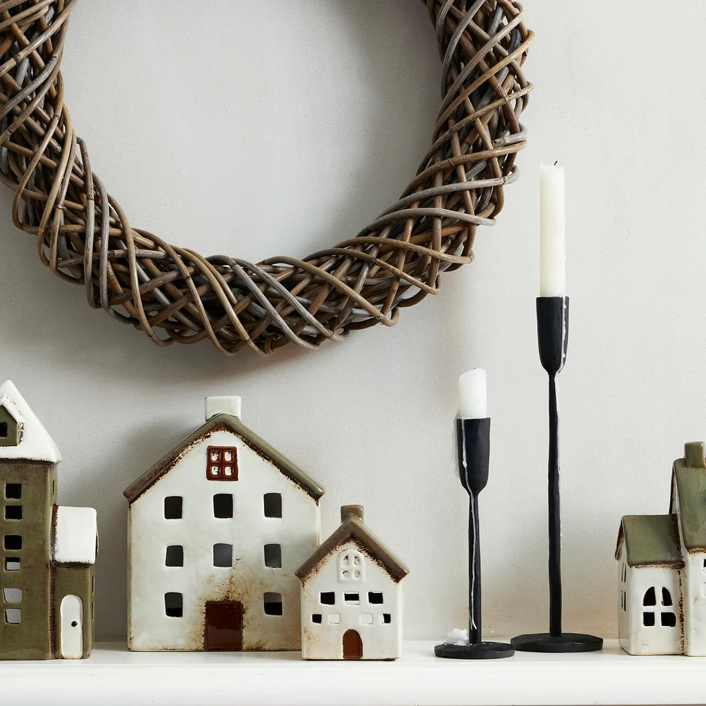 Alsace Tealight Villa Olive Green