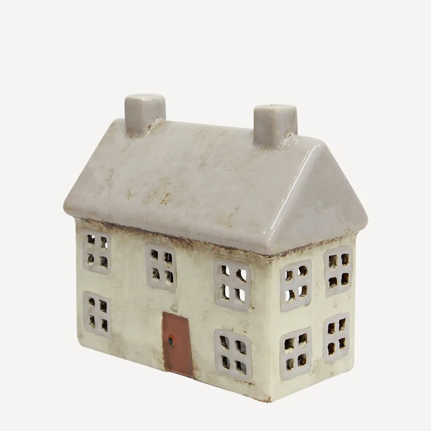 Alsace Cottage Tea Light Light Grey