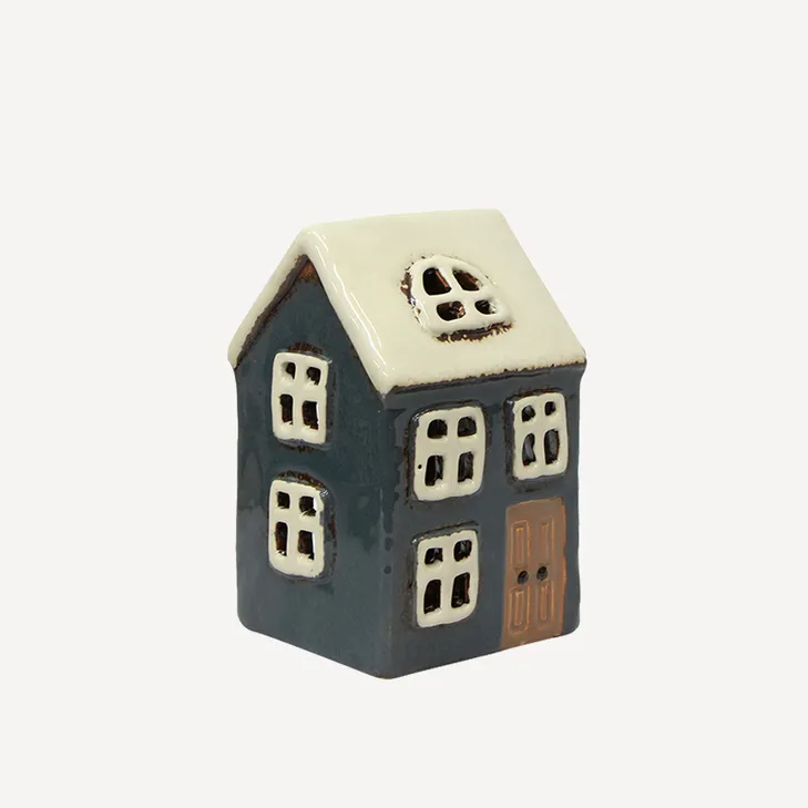 Alsace Tea Light House Navy