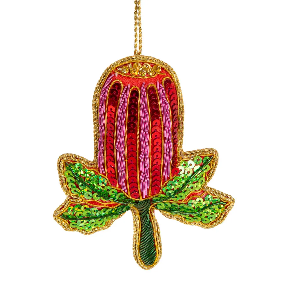 Tree Decoration Sequin - Banksia Beauty