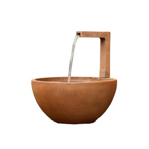 Patio Pond With Spout - Iron Rust Medium