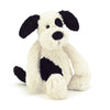 Bashful Puppy - Black & Cream Medium