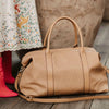 Alexis Stripe Weekender Travel Bag - Camel Stripe