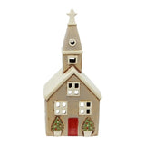 Alsace Tea Light Church Christmas Stone