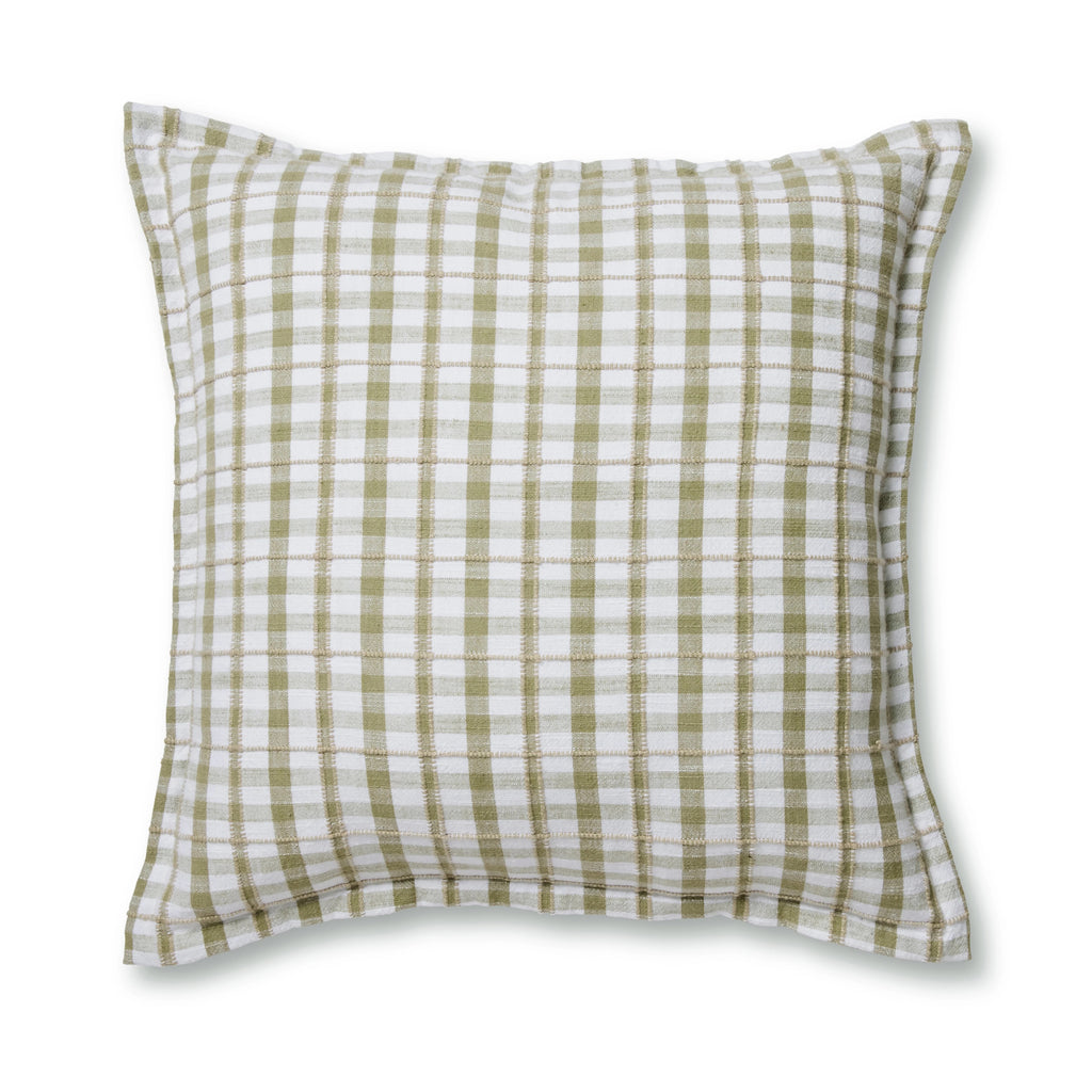 Bolton Woven Cushion 50cm - Green/Beige