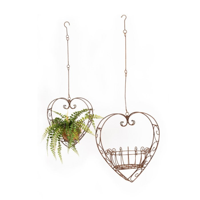 Wire Heart Planter -