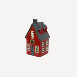 Alsace Tea Light Cottage Red With Wreath