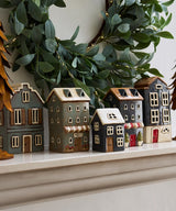 Alsace Tea Light House Navy