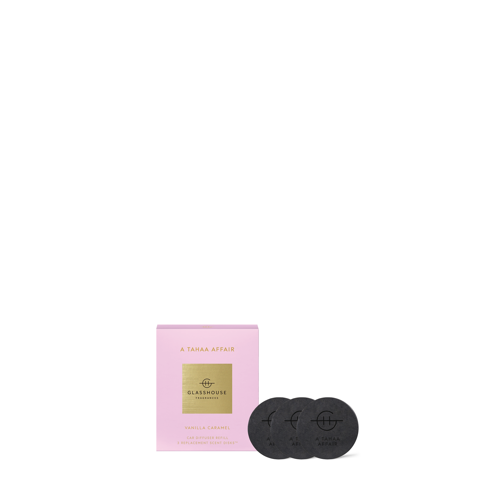 A Tahaa Affair -  3 Scent Disks Refill For Car Diffuser