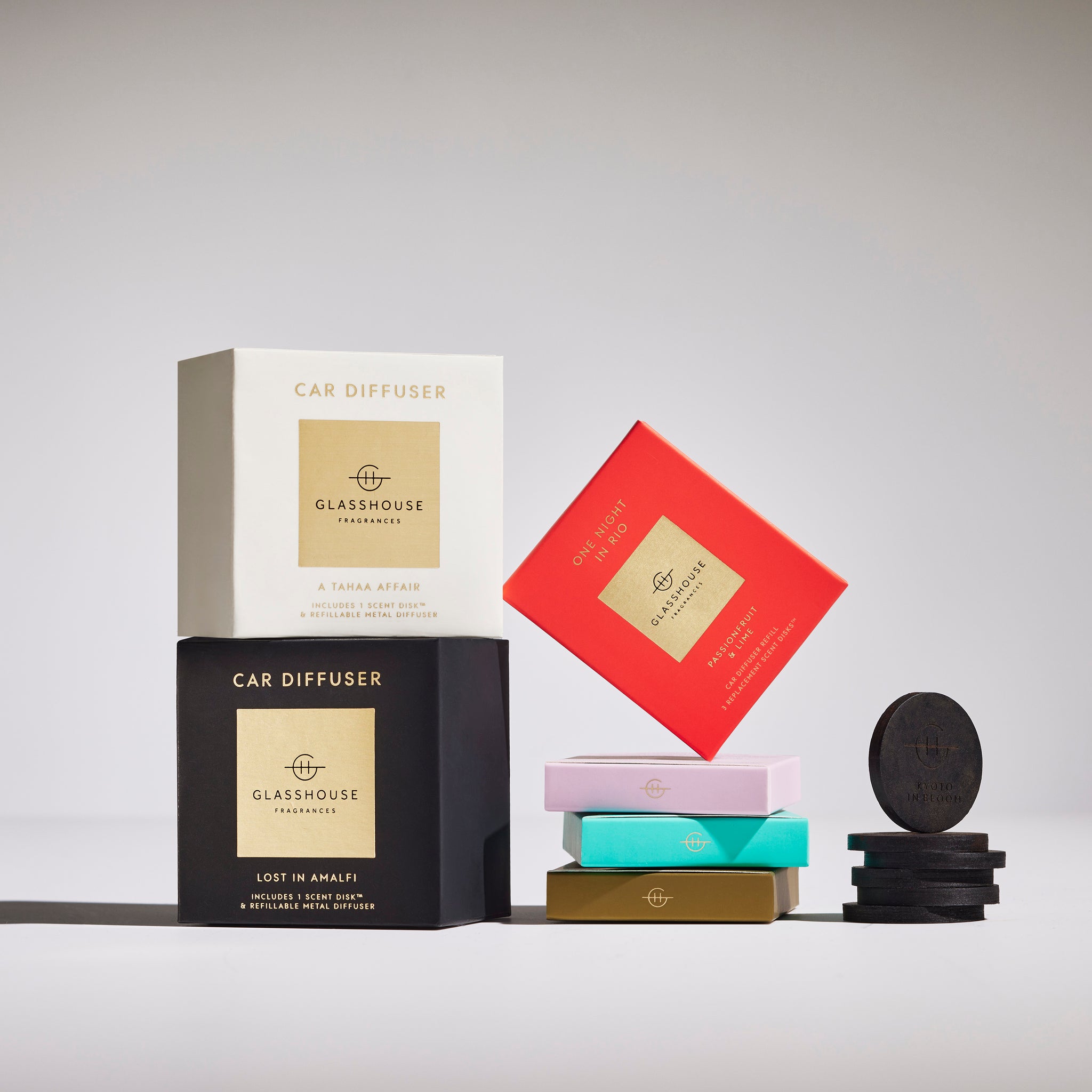 A Tahaa Affair -  3 Scent Disks Refill For Car Diffuser