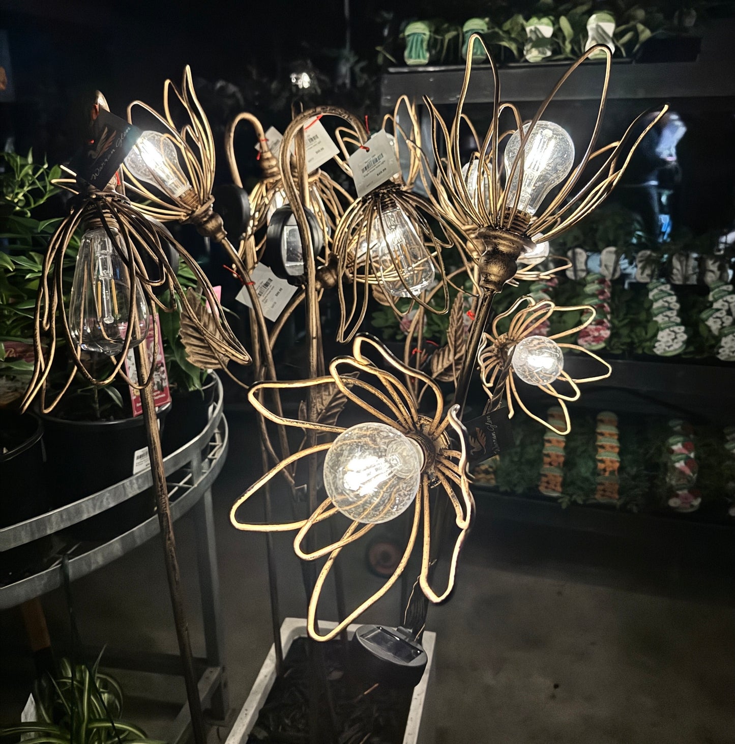 Double Flower Solar Light