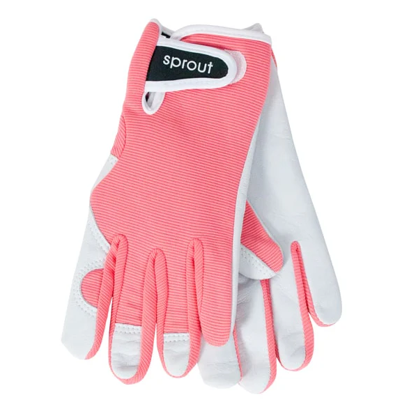 Sprout Goatskin Gloves - Coral
