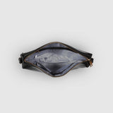 Daisy Stripe Crossbody Bag - Black