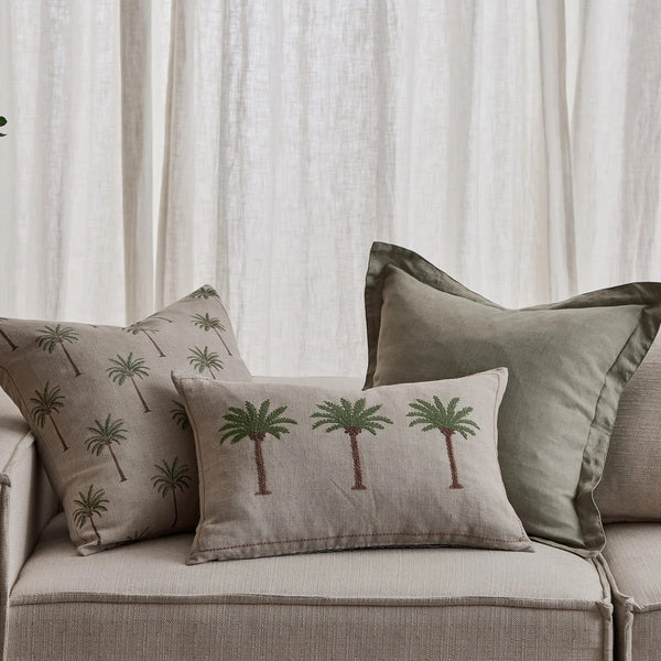 Riley Cushion 55cm - Sage Green