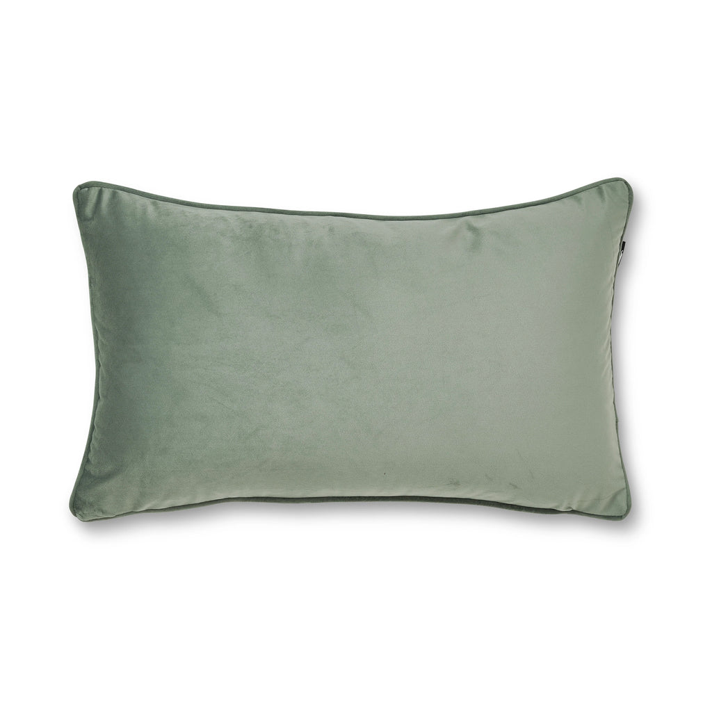 Mira Velvet Lumbar Cushion 30x50cm - Seafoam