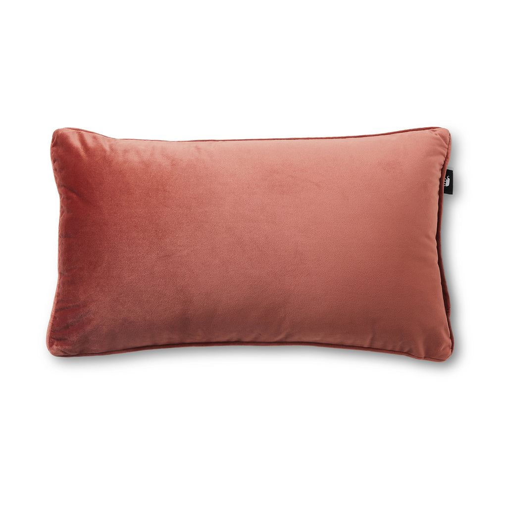 Mira Velvet Lumbar Cushion 30x50cm - Clay