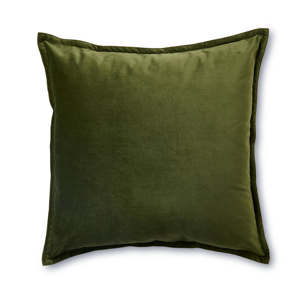 Mira Velvet Cushion 50cm - Olive