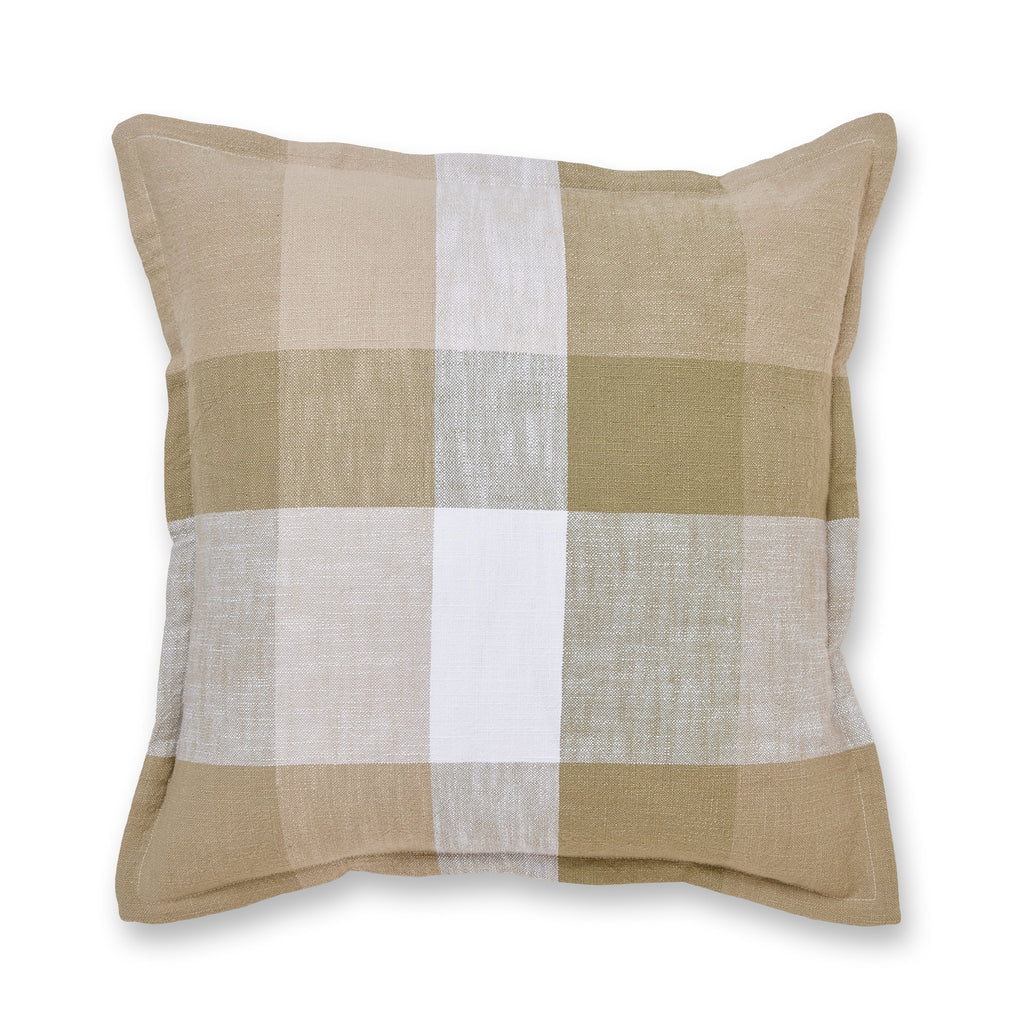 Heide Cushion 50cm - Green Check