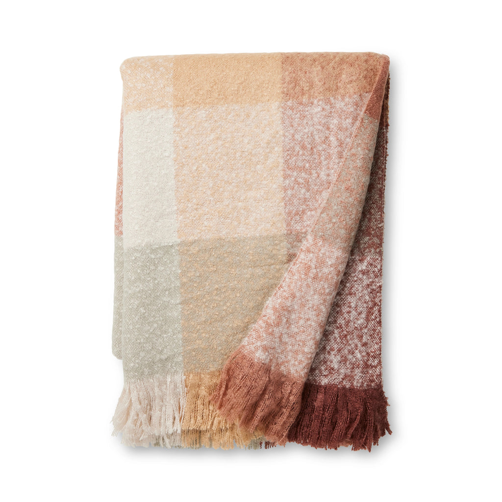 Dana Brushed Throw 160x200cm - Rust