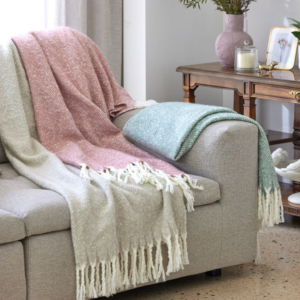 Herringbone Throw -