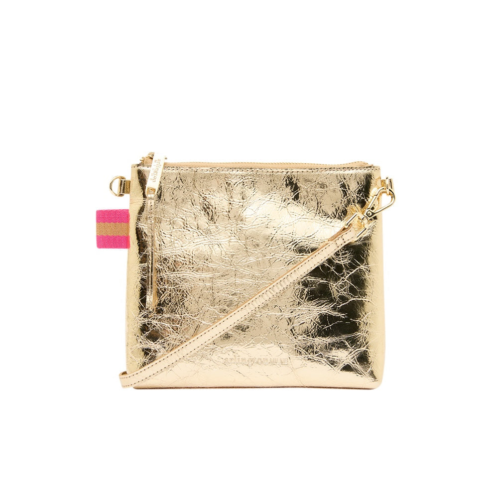 Alexis Crossbody - Gold Crinkle