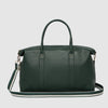 Alexis Stripe Weekender Travel Bag - Forest Green
