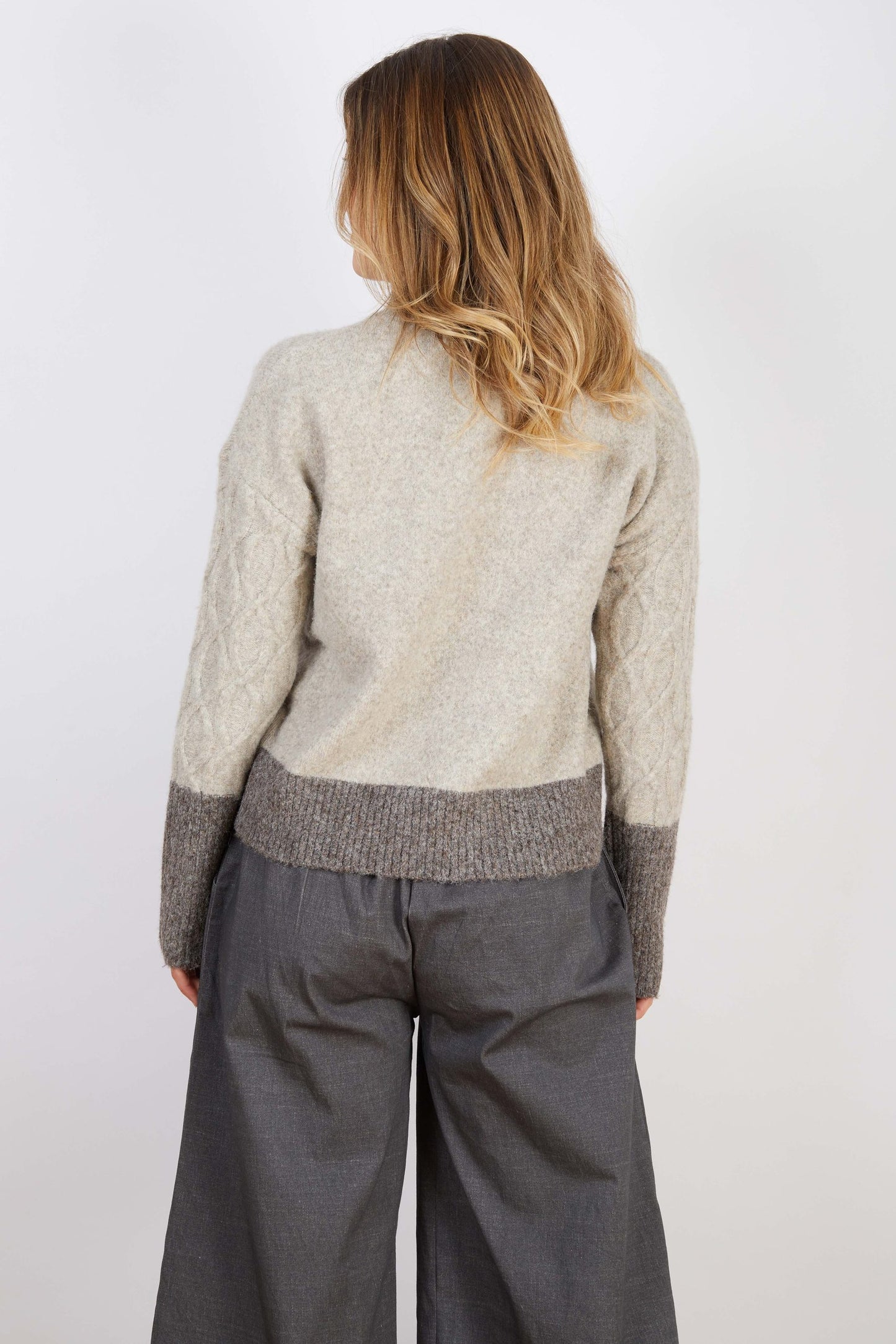 Hazel Wool Blend Jumper One Size - Grey