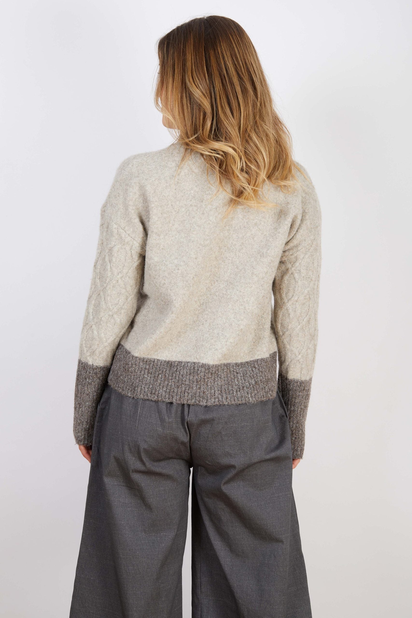 Hazel Wool Blend Jumper One Size - Grey