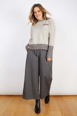 Hazel Wool Blend Jumper One Size - Grey