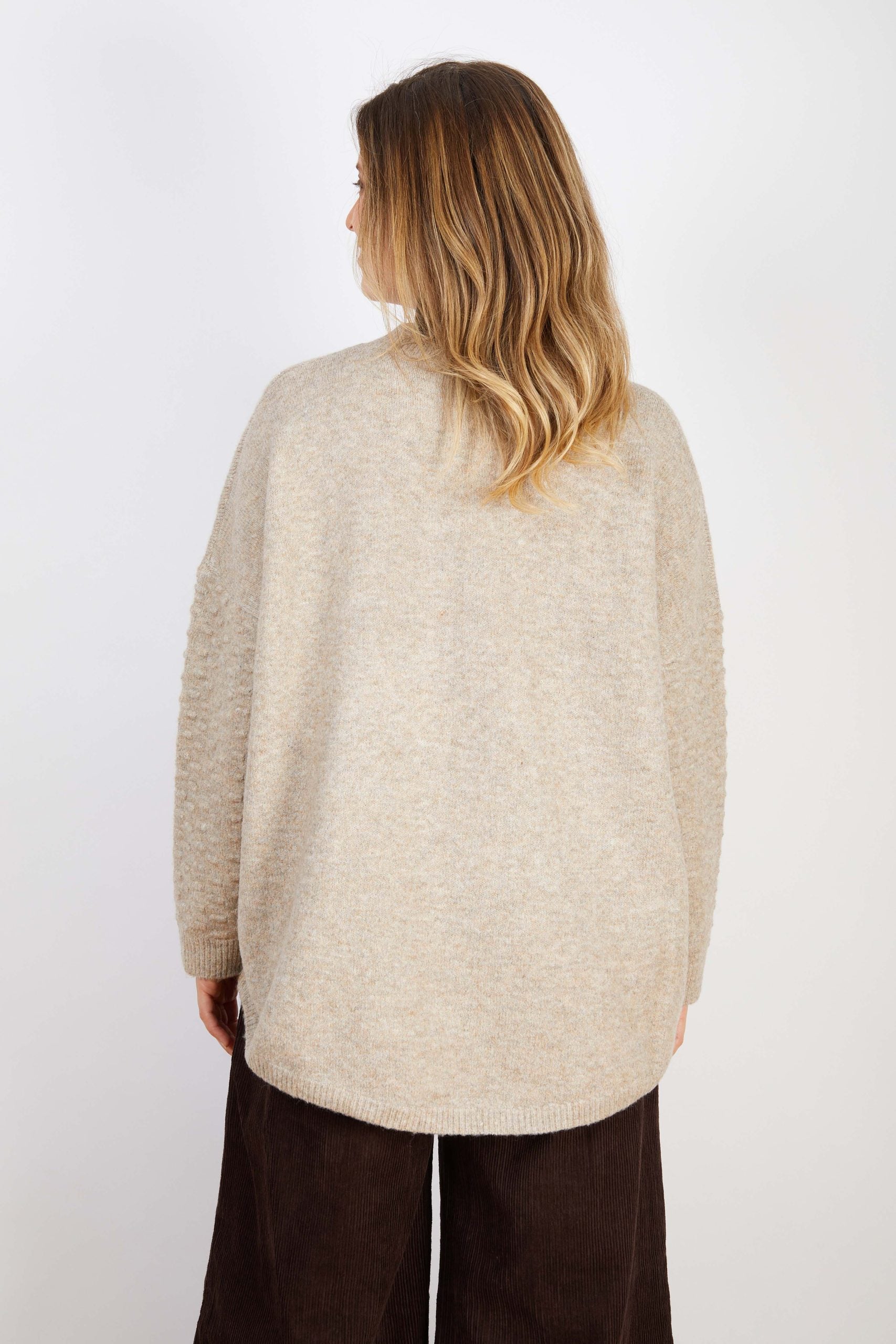 Marlow Wool Blend Knit One Size - Camel