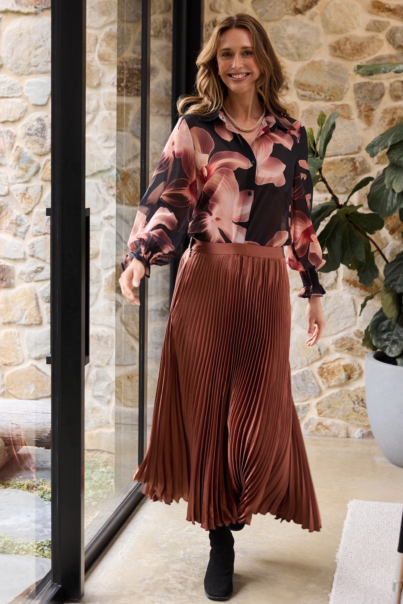 Identity Skirt - Chestnut