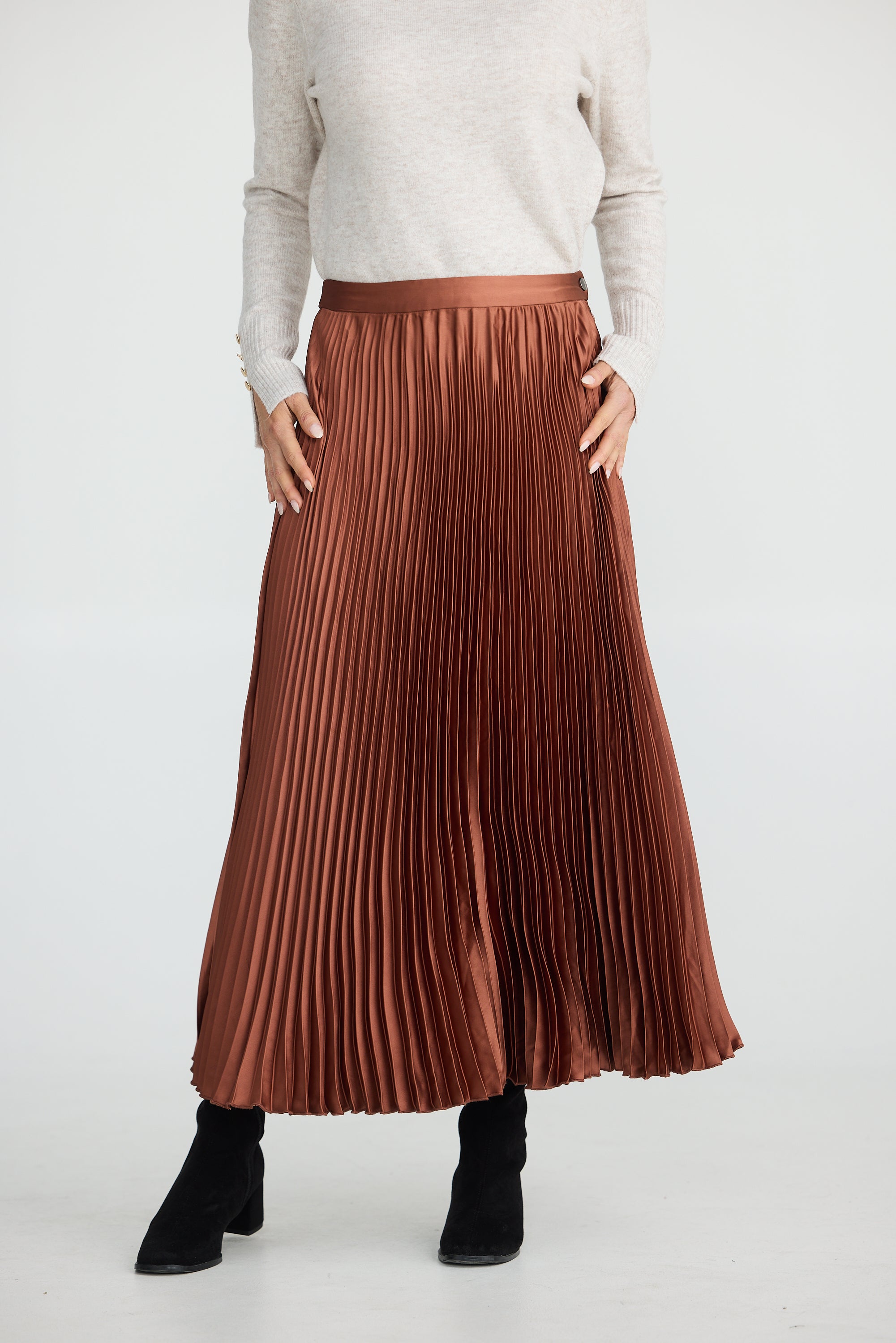 Identity Skirt - Chestnut