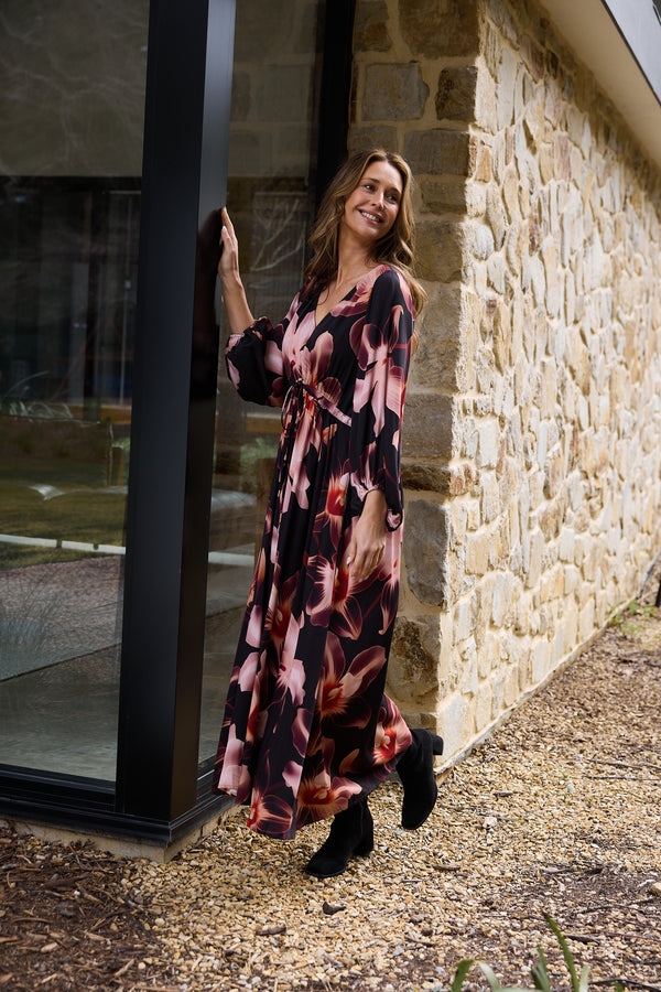 Sunshine Dress - Night Orchid