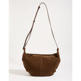 Eli Leather Crescent Crossbody Bag -