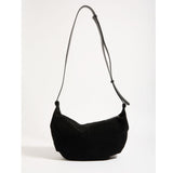 Eli Leather Crescent Crossbody Bag -