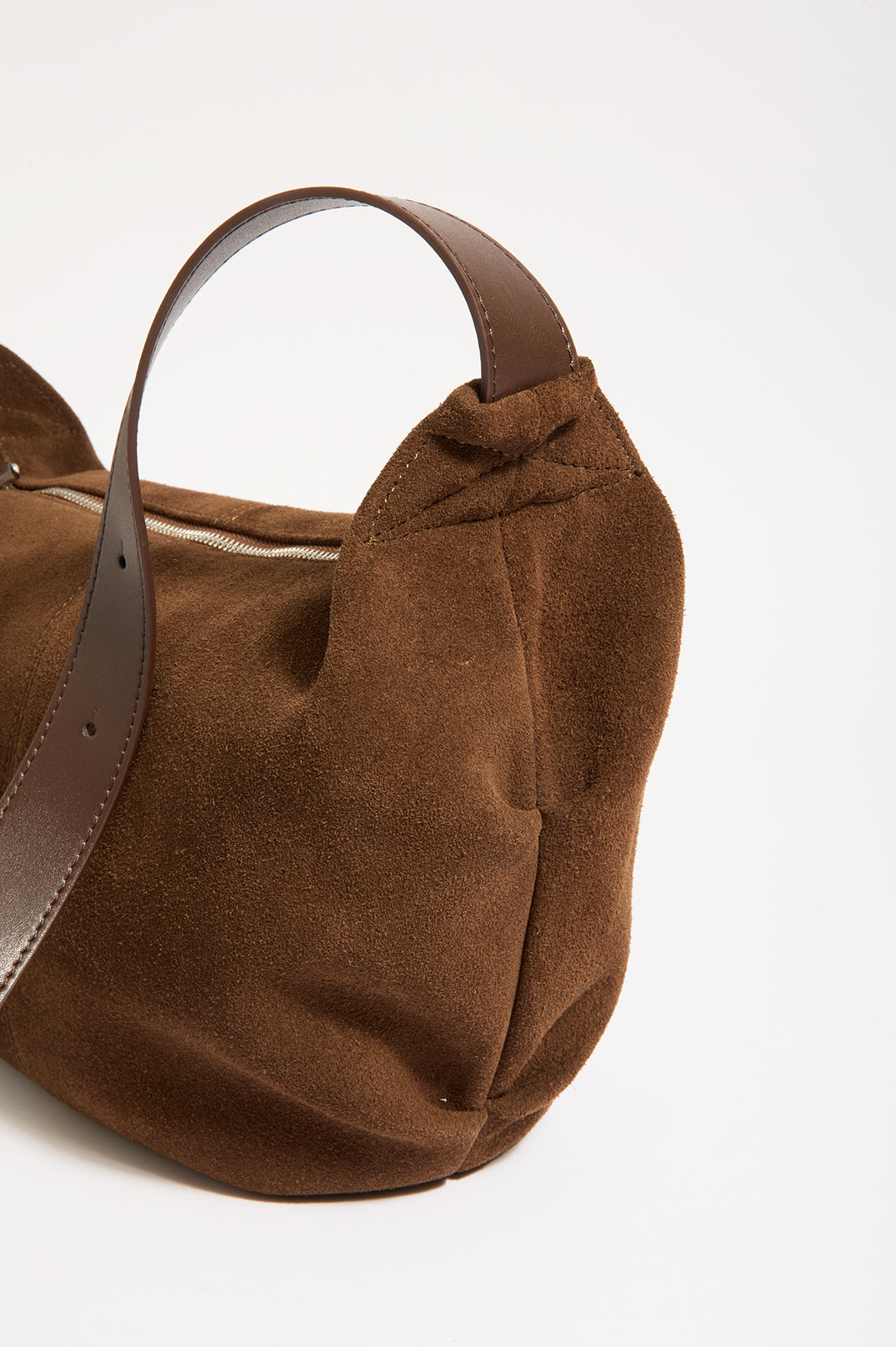 Eli Leather Crescent Crossbody Bag -