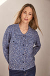 Button Thru Cardigan Sparkle - Denim