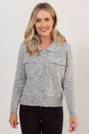Button Thru Cardigan Sweater - Oatmeal