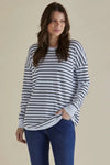 Sophie Knit Jumper Monochrome Stripe - Black